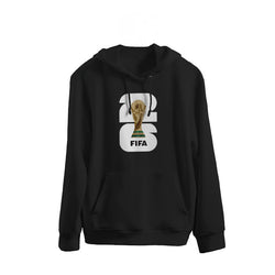 FIFA World Cup 2026 Hoodie Black With White Logo