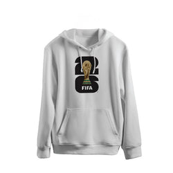 FIFA World Cup 2026 Hoodie White With Black Logo