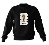 FIFA World Cup 2026 Black Crewneck With White Logo