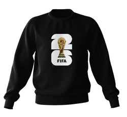 FIFA World Cup 2026 Black Crewneck With White Logo