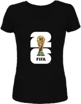 FIFA World Cup 2026 Womens V-neck Tees Black