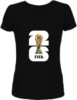 FIFA World Cup 2026 Womens V-neck Tees Black