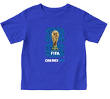 FIFA World Cup 2026 Blue Youth Tees With Blue Logo