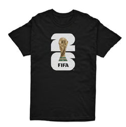 FIFA World Cup 2026 Black Youth Tees With White Logo