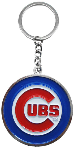 Cubs Logo 3MM Silver Keychain