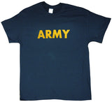Black United States Army Shirt Yellow Wording