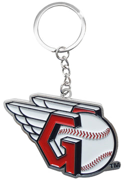 Cleveland Guardians Logo 3MM Silver Keychain