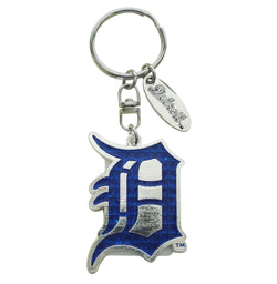 Detroit Tigers D Magic Glitter Keychain