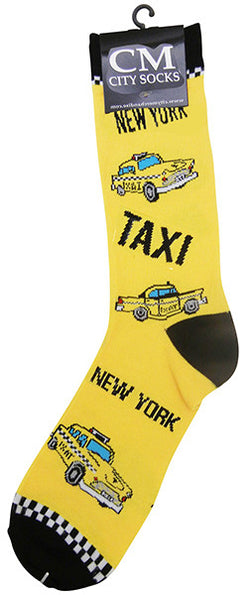 Yellow Taxi-themed Socks