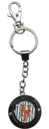 Mets Orange NY Spinning Keychain