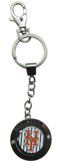 Mets Orange NY Spinning Keychain