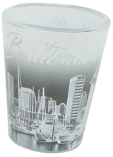 Baltimore Clear Shot Glass Black & White