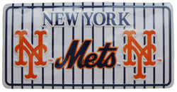 Mets Striped License Plate Magnet