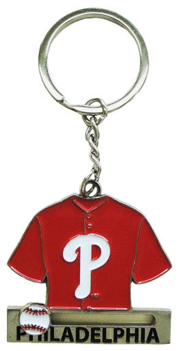 Phillies Red Shirt Sliding Keychain