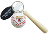 Pittsburgh Pirates Ball with Bat Keychain