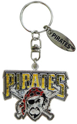 Pittsburgh Pirates Logo Magic Glitter Keychain