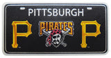 Pittsburgh Pirates Black Foil License Plate Magnet