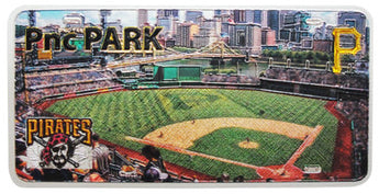 Pittsburgh Pirates Stadium Foil License Plate Magnet
