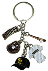 San Diego Padres 5-Dangle Keychain