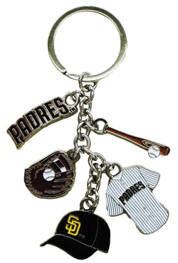 San Diego Padres 5-Dangle Keychain