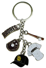 San Diego Padres 5-Dangle Keychain