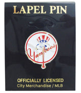 Yankees White/Red Lapel Pin
