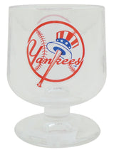 Yankees Red/White Circle Brandy Glass