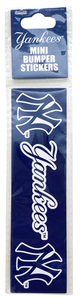Yankees Mini Bumper Stickers
