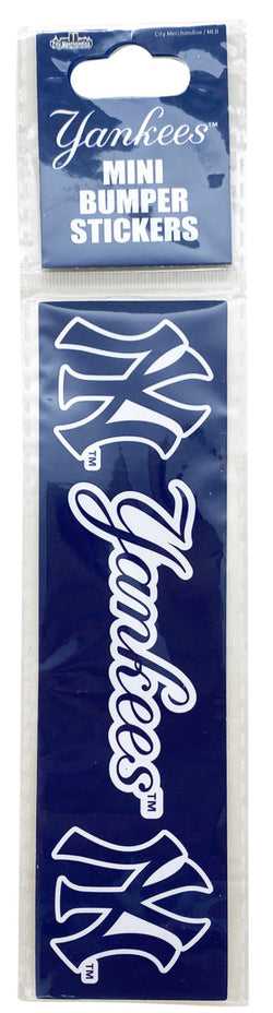 Yankees Mini Bumper Stickers