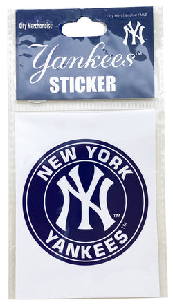 Yankees Navy Circle Sticker