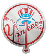 Yankees Foil Magnet White/Red