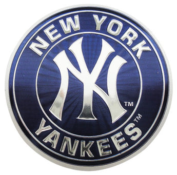 Yankees Foil Magnet Blue
