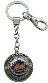 Mets Ball Spinning Keychain