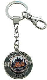 Mets Ball Spinning Keychain