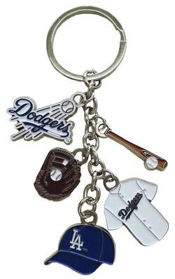 LA Dodgers 5-Dangle Keychains