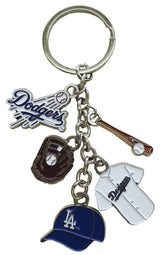 LA Dodgers 5-Dangle Keychains