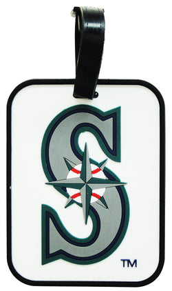 Seattle Mariners White Luggage Tag
