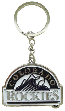 Colorado Rockies 3MM Silver Keychain