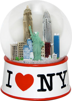 45mm Skyline Waterball with White Base #NY-2169