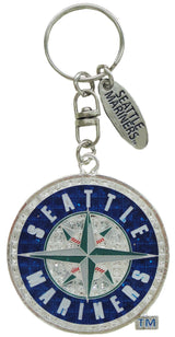 Seattle Mariners Logo Magic Glitter Keychain