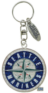 Seattle Mariners Logo Magic Glitter Keychain