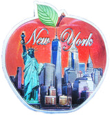 Skyline Inside 2.75 Red Apple Foil Magnet with Solar-Powered LED -