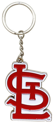 Cardinals STL 3MM Silver Keychain