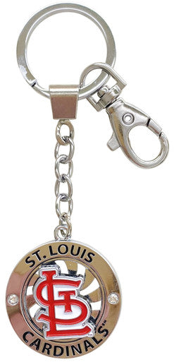 Cardinals STL Spinning Keychain