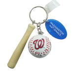 Washington Nationals Ball with Bat Keychain