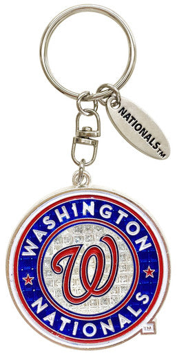 Washington Nationals Logo Magic Glitter Keychain