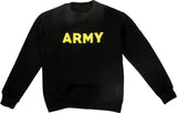 Black/Yellow Army Crewneck Sweatshirt
