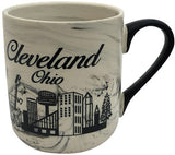 CLEVELAND 15oz Marble Cup with Black Handle