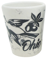 Ohio Mini Ceramic Marble Cup - Elegant and Compact Drinkware