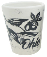 Ohio Mini Ceramic Marble Cup - Elegant and Compact Drinkware